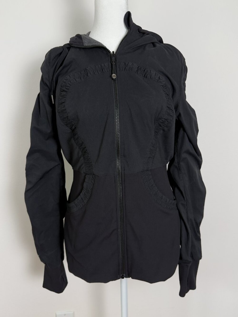 Lululemon Dance Studio Jacket Black Size 12 Reversible Women's